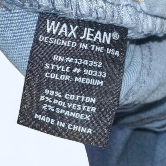 Wax Jean Light Wash Wide Leg Jeans - Picture 4 of 4